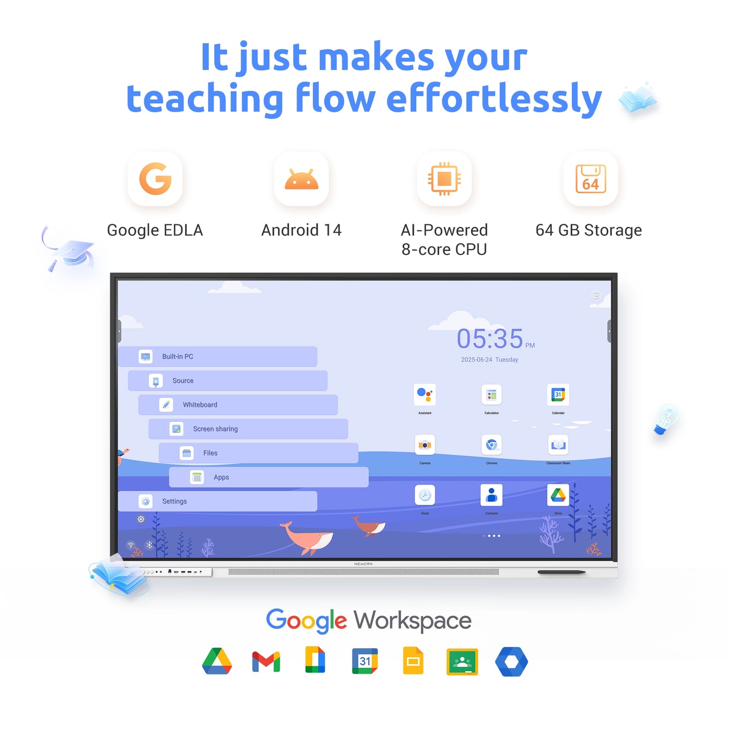 25,000+ Educators trust Nework smart whiteboard in their classrooms