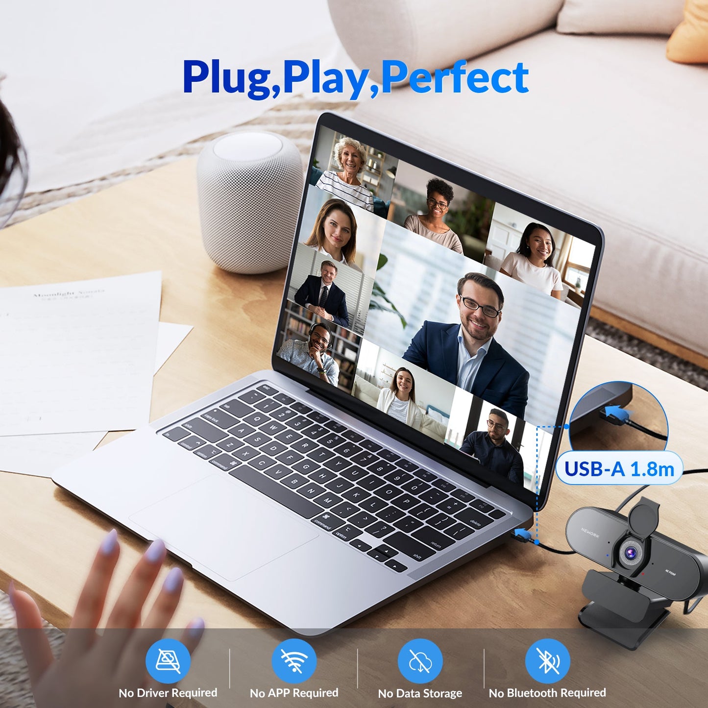 Webcam & Speakerphone for Smart Boards